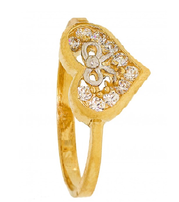 Cubic Zirconia Ring - Gold Diamonds [RCZ1358 - Cubic Zirconia Ring